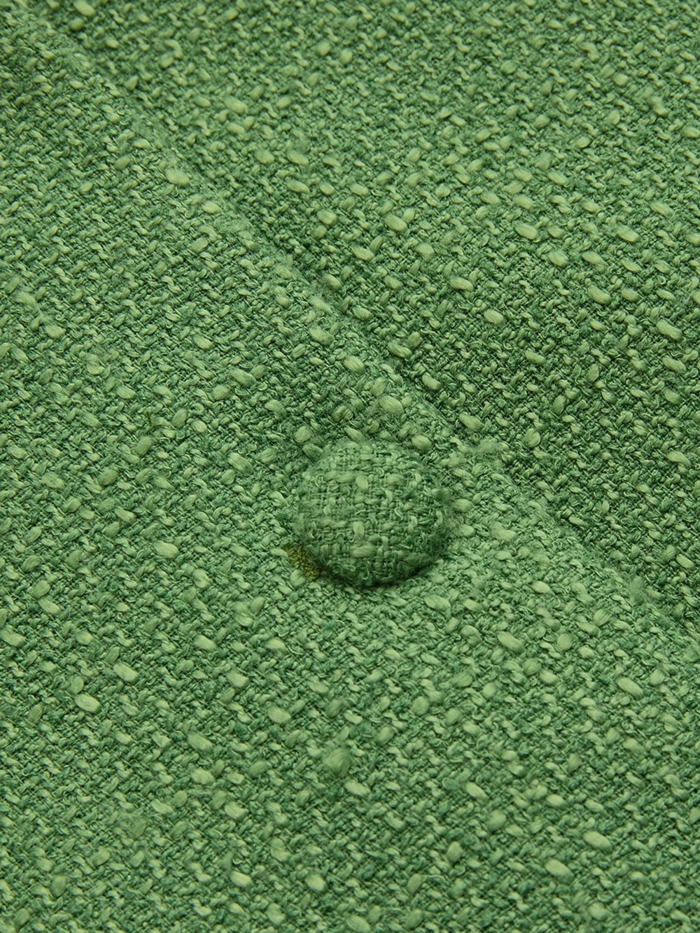Commense Tweed Sleeveless Vest & Shorts Set - Green - Medium - Picture 9 of 11